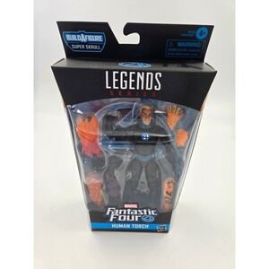 Marvel Legends Fantastic Four Human Torch Action Figure Super Skrull BAF